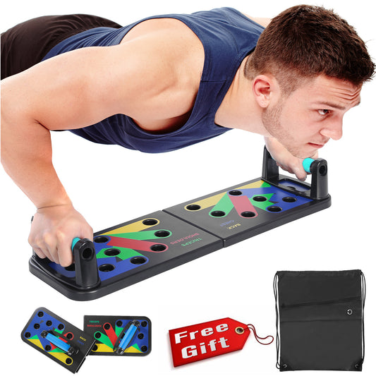 Foldable multi-functional push-up board stand fitness equipment exercise abdominal muscles