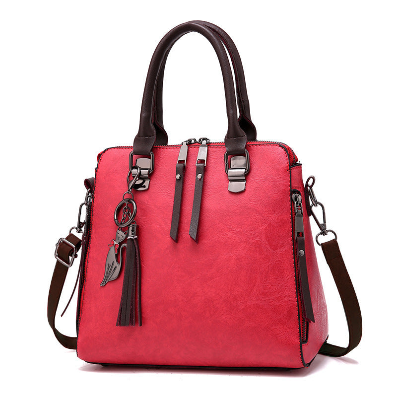 new retro  handbags shoulder messenger bag fashion tassels tide middle-aged bag