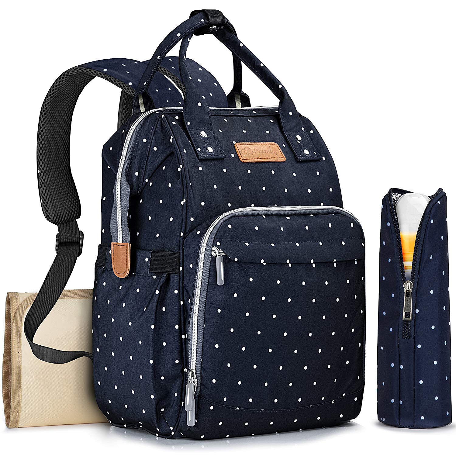 Chic Polka-Dotted Backpack