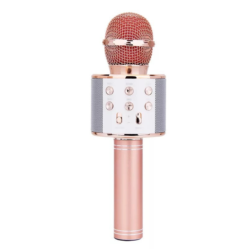Bluetooth Karaoke Microphone Rose Gold