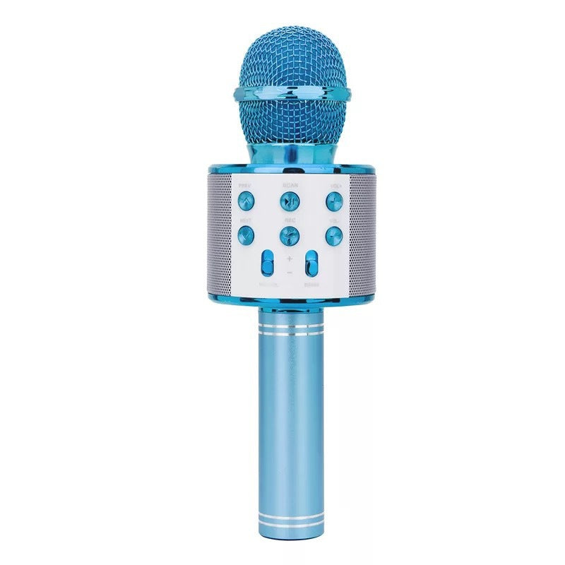 Bluetooth Karaoke Microphone Sky Blue 
