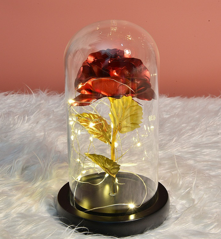 eternal life simulation roses creative home decoration led night light