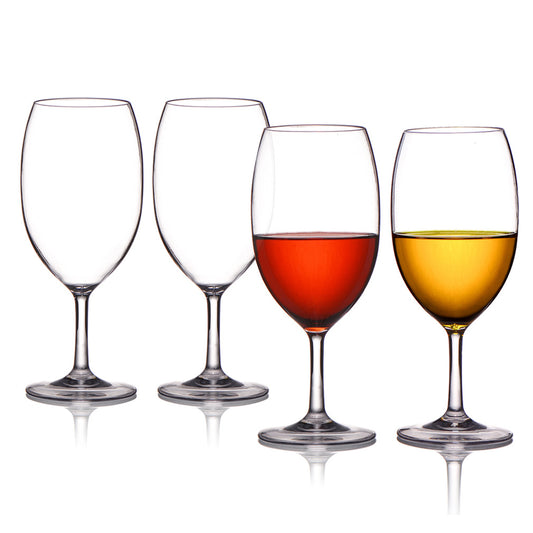 wineware transparent red wine glass Tritan material drop resistant plastic goblet wine glass can be customized