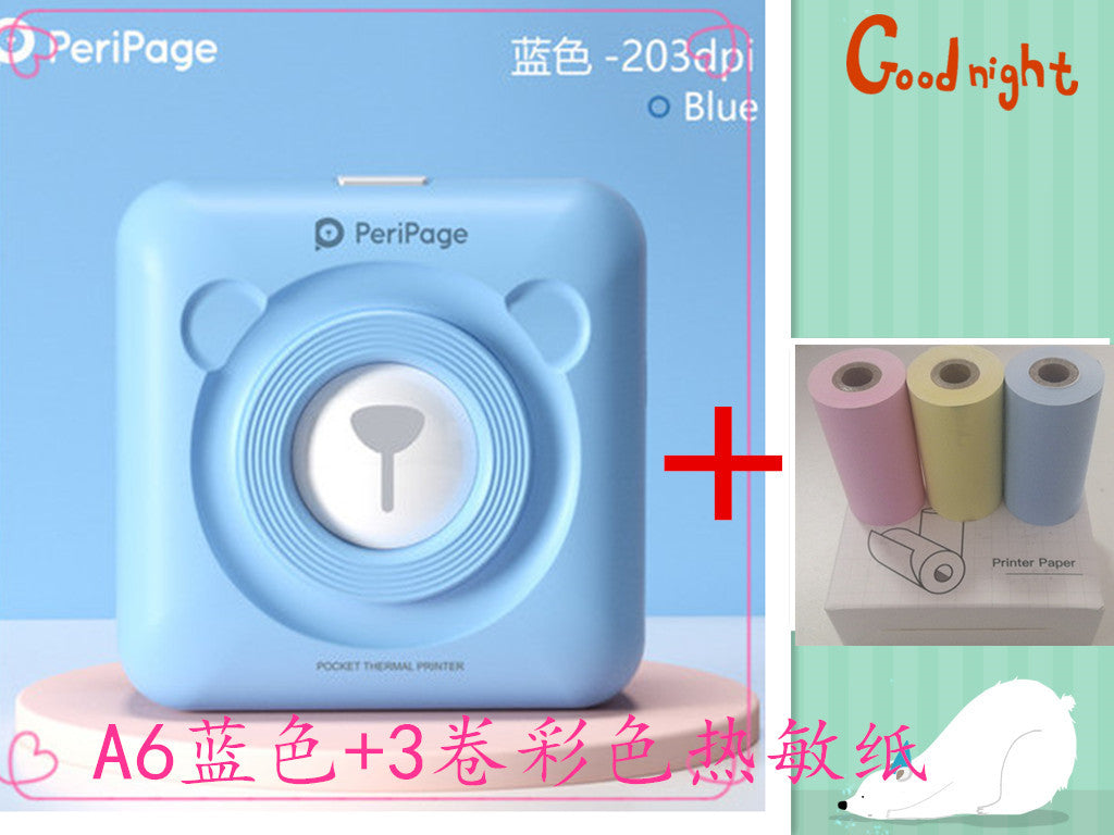 Peripage Ericsson Bear Pocket Meow Mobile Bluetooth Portable Photo Wrong Question Hand Account Thermal Label Printer