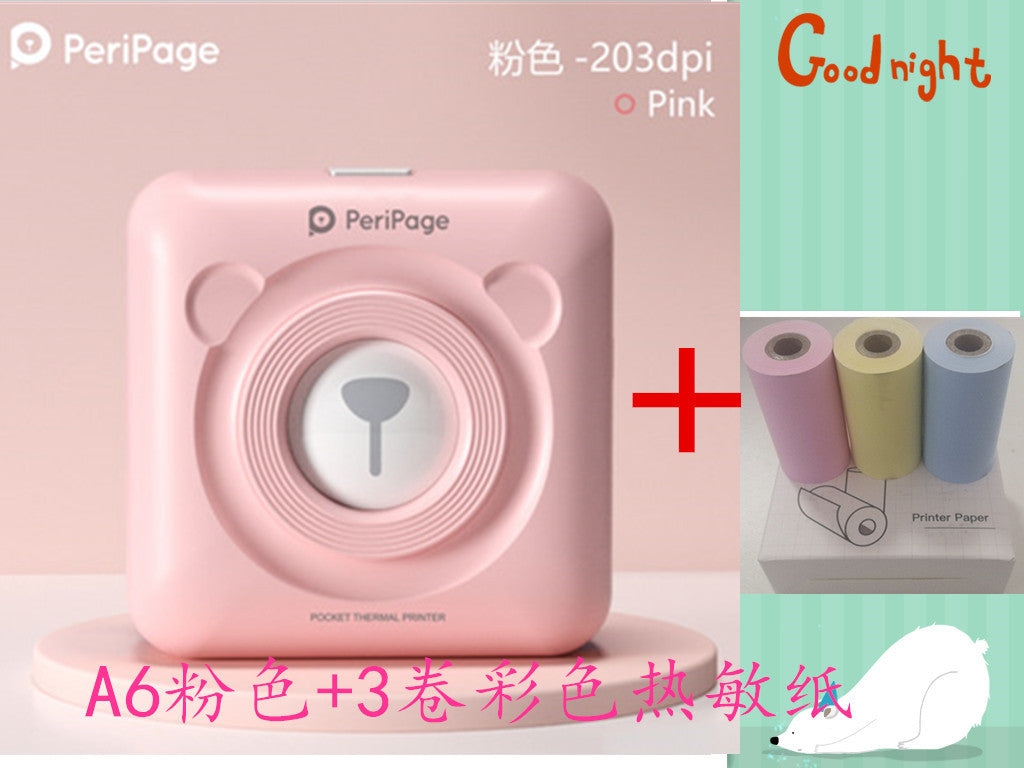 Peripage Ericsson Bear Pocket Meow Mobile Bluetooth Portable Photo Wrong Question Hand Account Thermal Label Printer