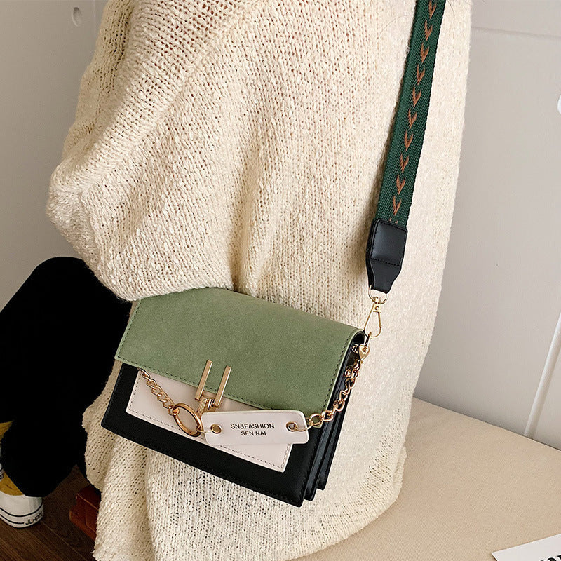 shoulder messenger fashion frosted small square bag