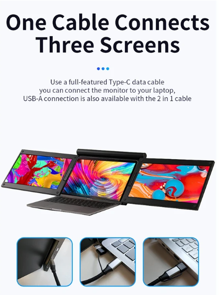 13.3-inch Dual Screen expansion  for Notebook
