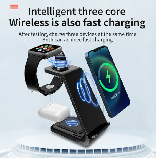 Apple 3-in-1 bracket mobile phone wireless charger for