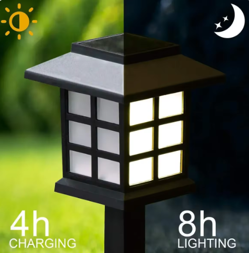 Solar outdoor LED lawn light small house light mini solar light small palace light courtyard atmosphere garden light