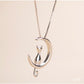 Fashion Cute Animal Cat Moon Pendant Necklace