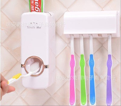 Bathroom Accessories Set Toothbrush Holder Automatic Toothpaste