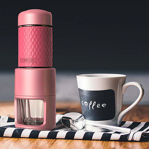 Italian mini manual capsule coffee machine household portable French pressure pot cup to froth milk