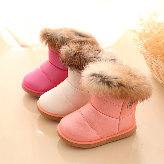 Winter Children's Shoes Girls Boots Children's Baby Snow Boots Girls