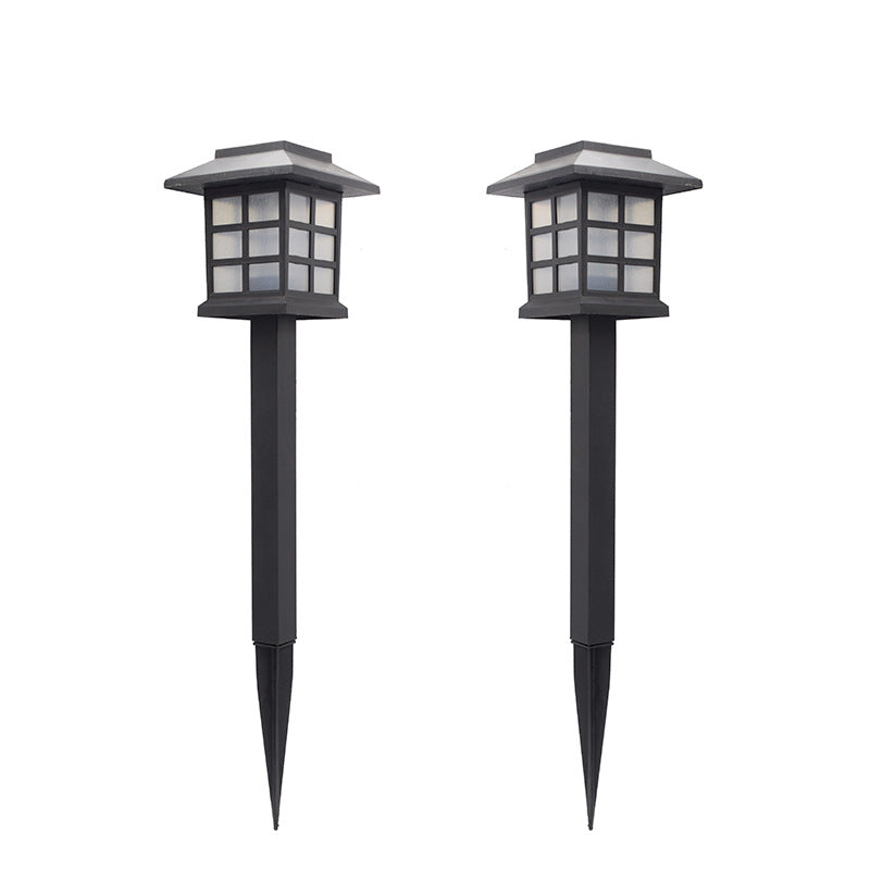 Solar outdoor LED lawn light small house light mini solar light small palace light courtyard atmosphere garden light