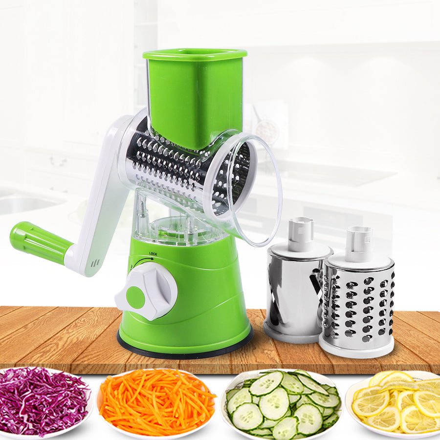 Manual Vegetable Cutter Slicer Kitchen Tools Multi-functional Round Mandoline Slicer Potato Cheese Kitchen Gadgets