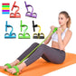 4 Tube Fitness Elastic Pull Rope Foot Pedal Body Slim Yoga Resistance 