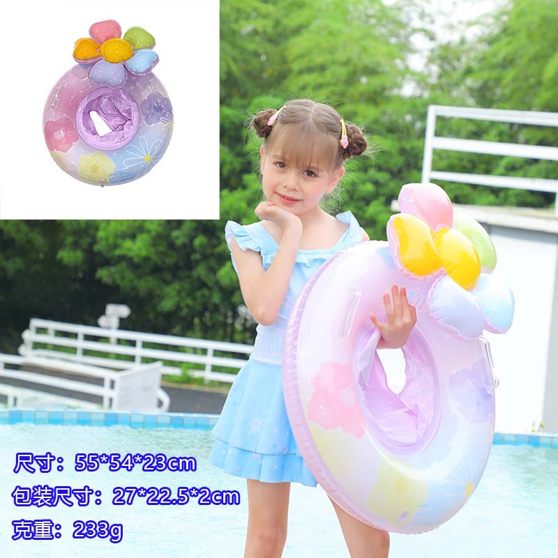 summer cartoon inflatable seat swimming ring age