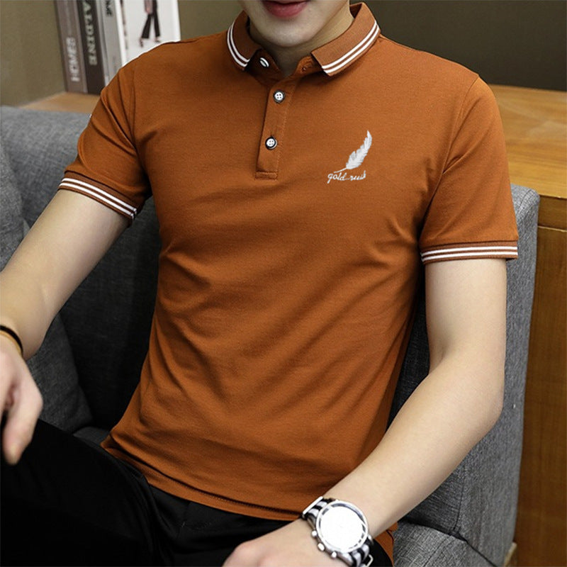 Summer stand-up collar Paul POLO shirt business gentleman