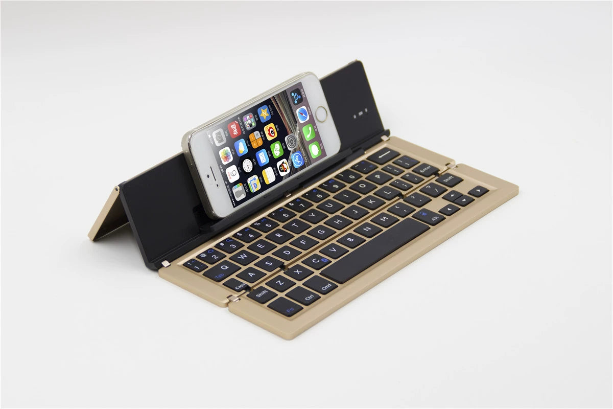 Ultra-thin folding bluetooth keyboard is suitable for Apple Android tablet mini ipad Xiaomi Huawei VIVO mobile phone universal