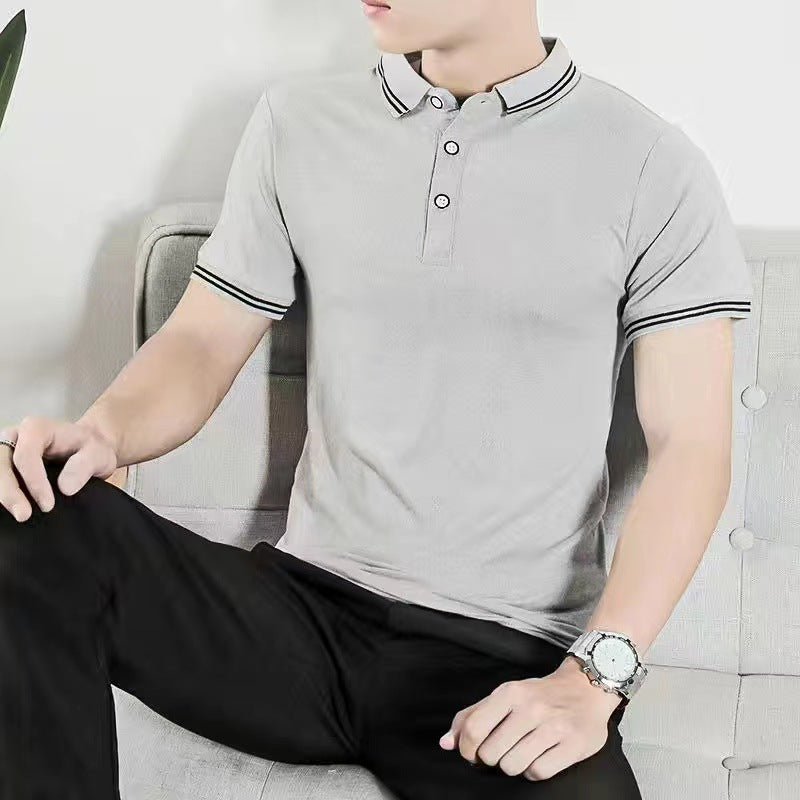 Summer stand-up collar Paul POLO shirt business gentleman