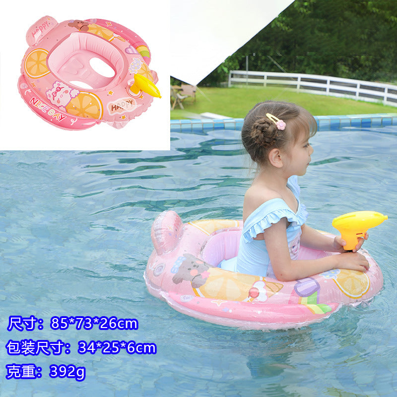 summer cartoon inflatable seat swimming ring age