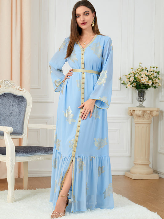 New Arrivals Foreign Trade Women's Fashion Long-sleeved  Dress