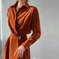 Elegant Burnt Orange Dress