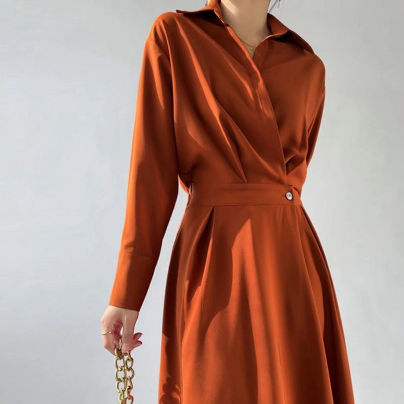 Elegant Burnt Orange Dress