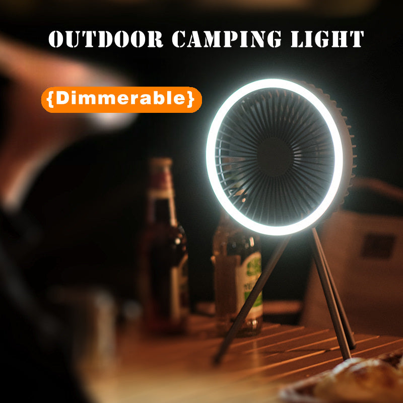 Multifunctional outdoor camping fan