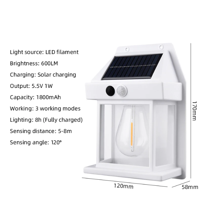 Outdoor Solar Wall Lamp